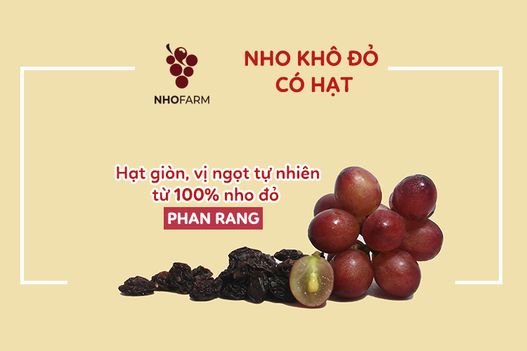 nho khô đỏ có hạt